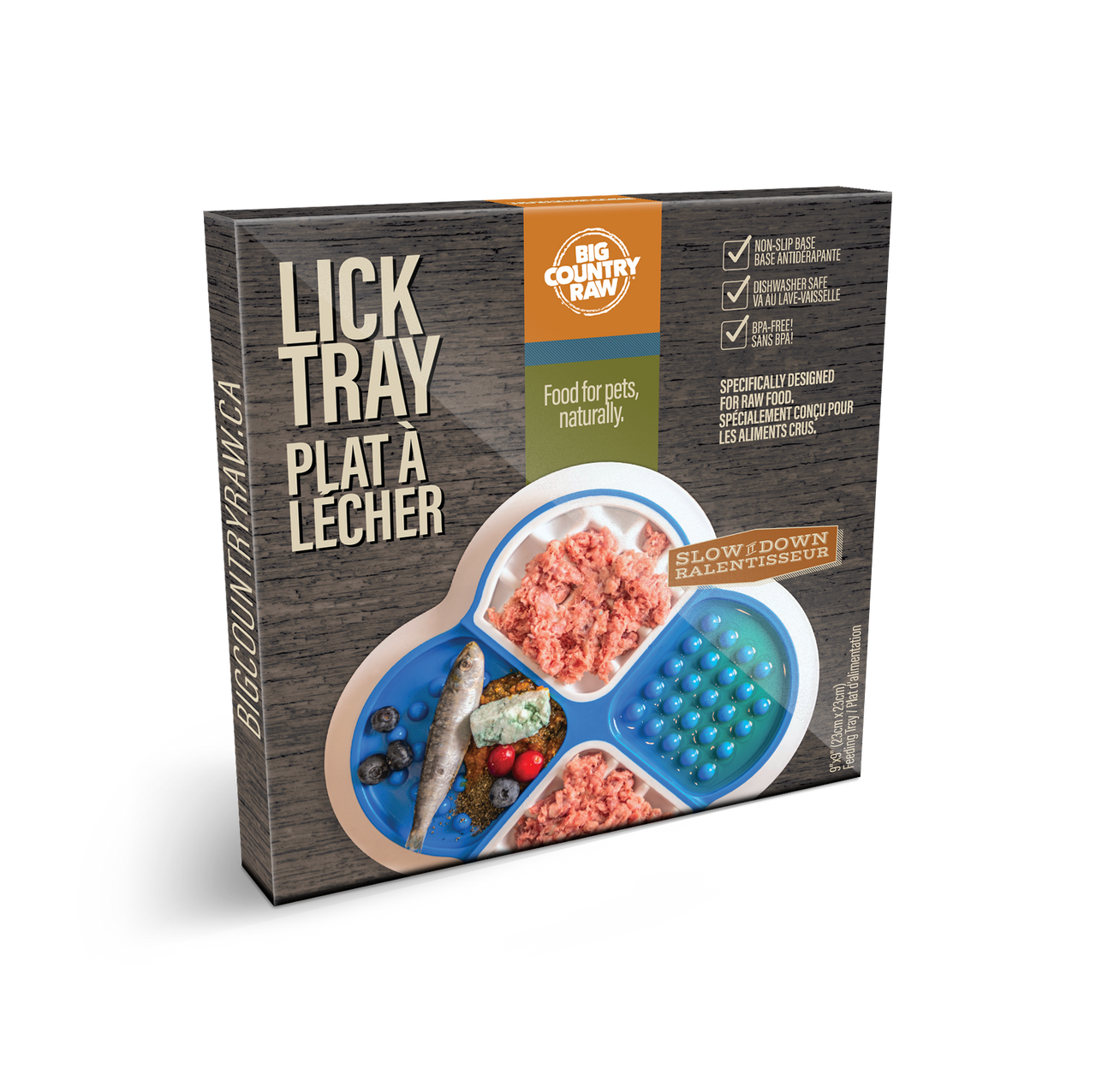 Big Country Raw Lick Tray – Blue & White