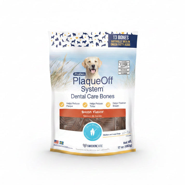 ProDen PlaqueOff® Dental Care Bones – Natural Bacon – 17 oz