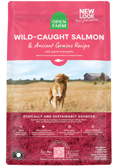 Open Farm® Wild-Caught Salmon & Ancient Grains Dry Dog Food