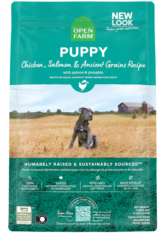 Open Farm® Puppy Ancient Grains Dry Dog Food – 4 lb