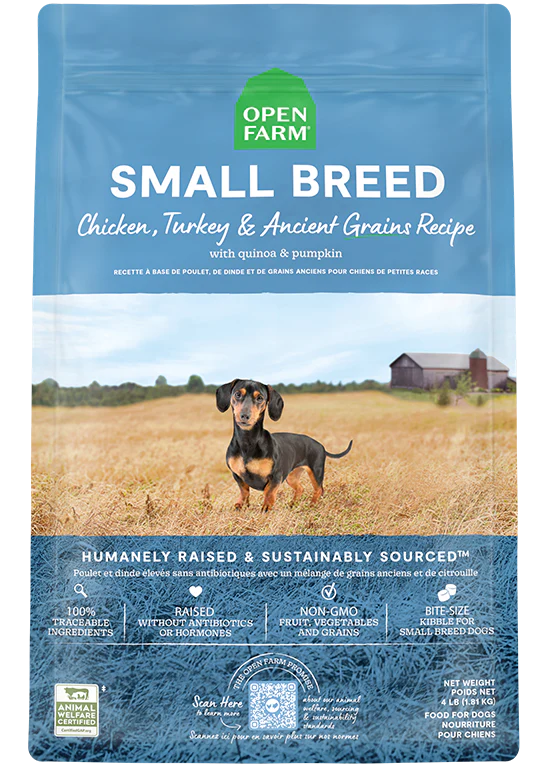 Open Farm® Small Breed Chicken & Turkey Ancient Grains Dry Dog Food