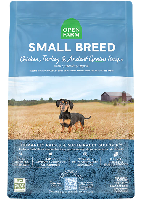 Open Farm® Small Breed Chicken & Turkey Ancient Grains Dry Dog Food
