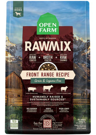 Open Farm® RawMix Front Range Recipe with Ancient Grains Dry Dog Food – 3.5 lb