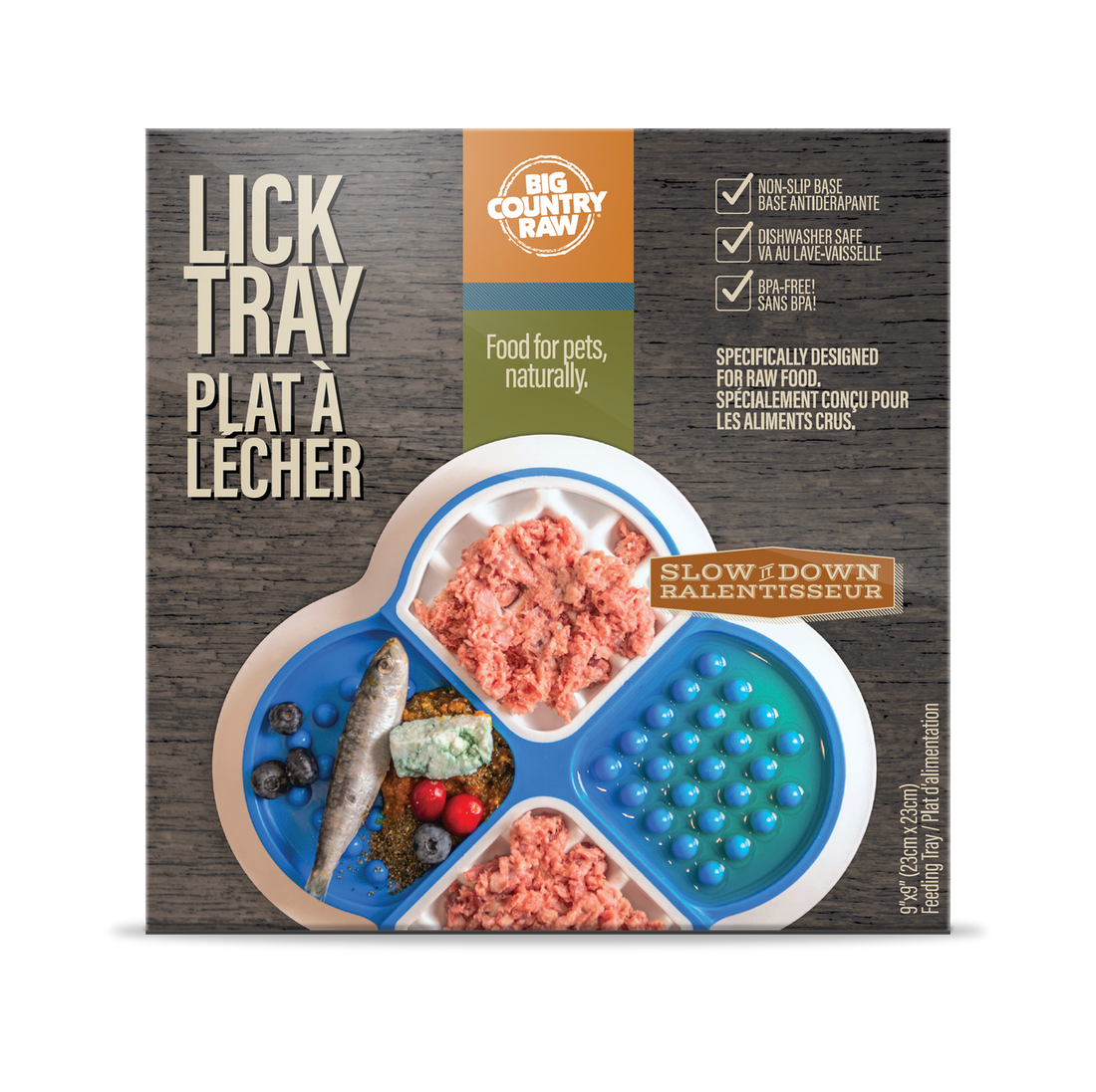 Big Country Raw Lick Tray – Blue & White