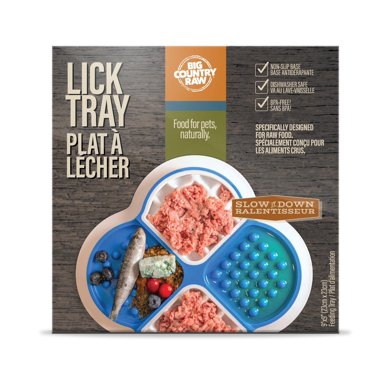 Big Country Raw Lick Tray – Blue & White