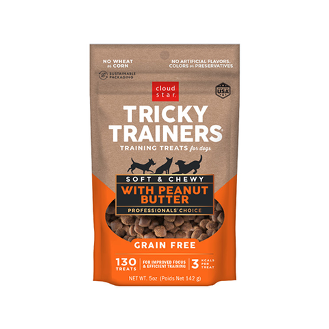 Tricky Trainers Soft & Chewy – Peanut Butter – Grain Free