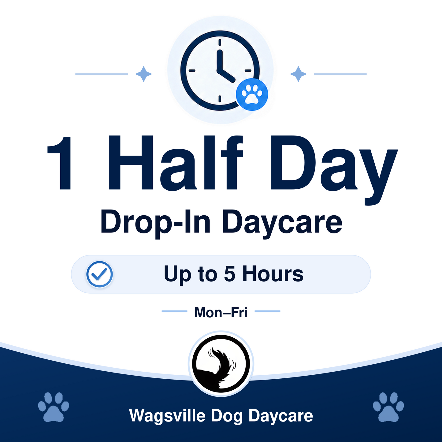 Wagsville 1 Half Day Drop-In Daycare